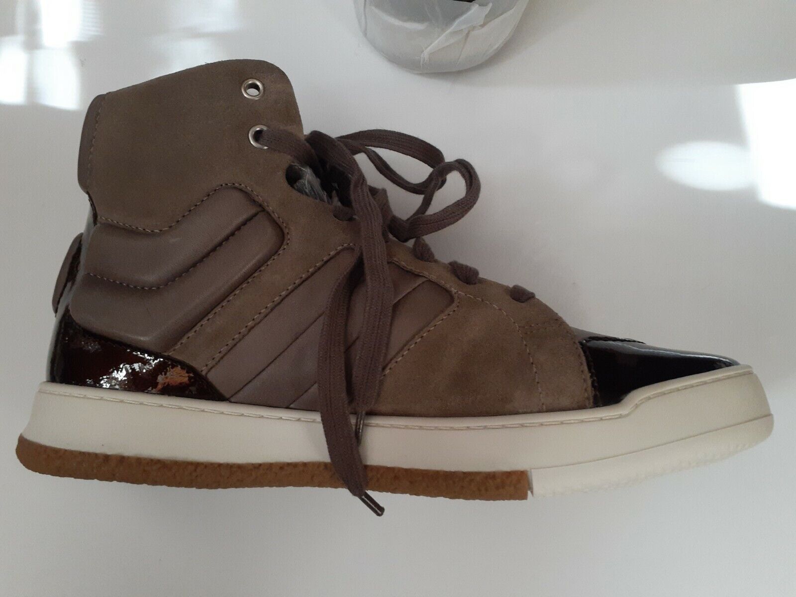 Mens Bally Sneakers Rare Patent Leather/Suede Size 7.5 | eBay