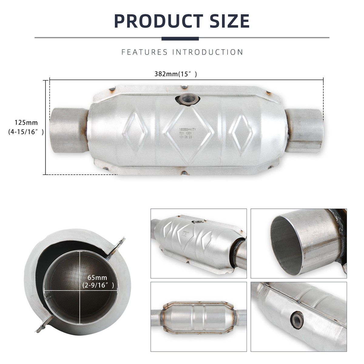 2.5u0026#034; Inlet/Outlet Catalytic Converter Heat Shield For Jeep Wrangler JK  2012-2018 | eBay