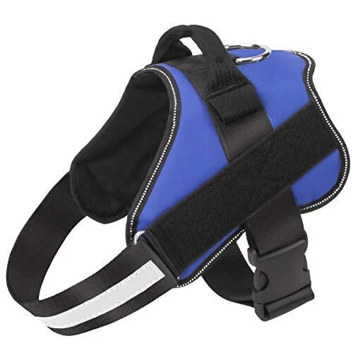 Dog Harness, No-Pull Reflective Dog Vest, Breathable Small (Pack of 1) Blue