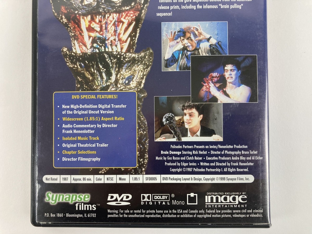 ブレインダメージ DVD Brain Damage (1987) DVD (Original Uncut Version) Frank