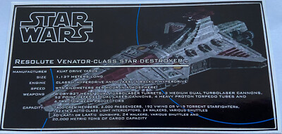 Lego Star Wars UCS Sticker MOC-0694 by Anio, 75367 or MK-21005 Resolute Venator