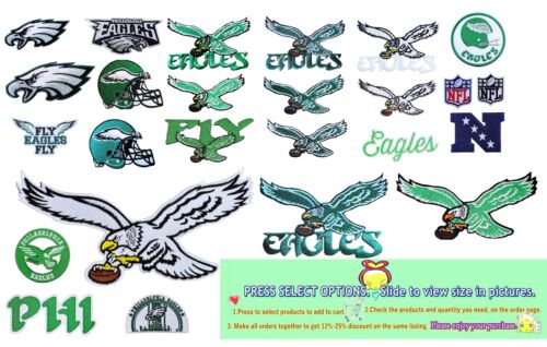Philadelphia Eagles Fußball Patches Logo Bügeleisen, nähen 🙂️aus Thai von USPS Agent 🙂 - Bild 1 von 58