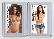 Maite Perroni rare MH Chaveta #'d x/3 Tobacco card no. 538