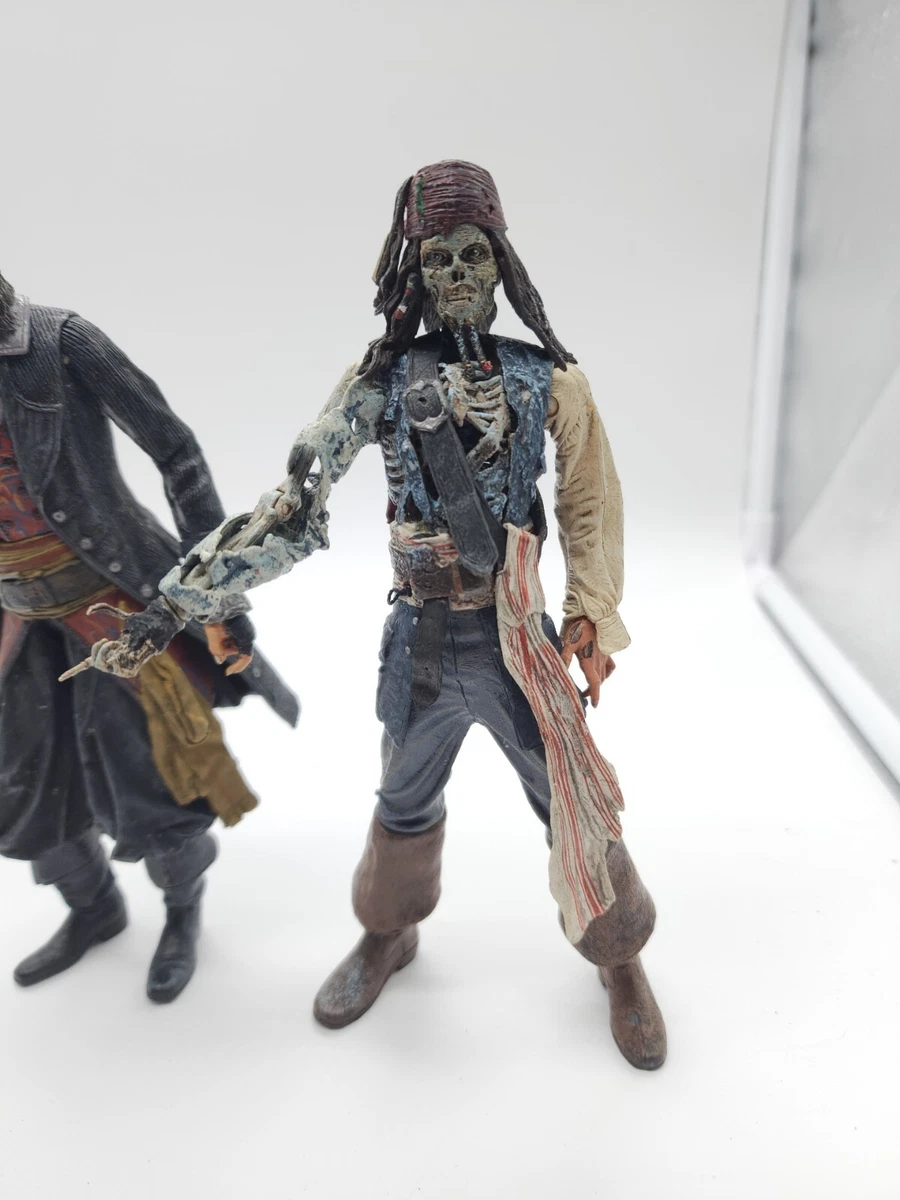 NECA Pirates Of The Caribbean Cursed Barbossa Vs Cursed Jack