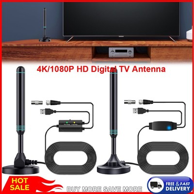 4K/1080P Portable HD TV Antenna Digital HD Aerial for DVB-T2 TV HDTV Wide Range