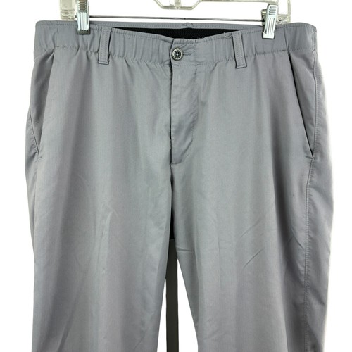 UNDER ARMOUR Showdown Gray Golf Pants Mens 36 HeatGear #1309545 *READ* - Picture 3 of 7