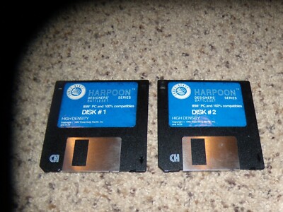 Harpoon Designers' Battleset IBM PC Game on 3.5'' disks