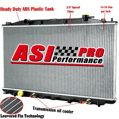 Autodayplus Aluminum/Plastic Radiator For 2008-2012 Honda Accord 2.4L & 2012-2015 Crosstour