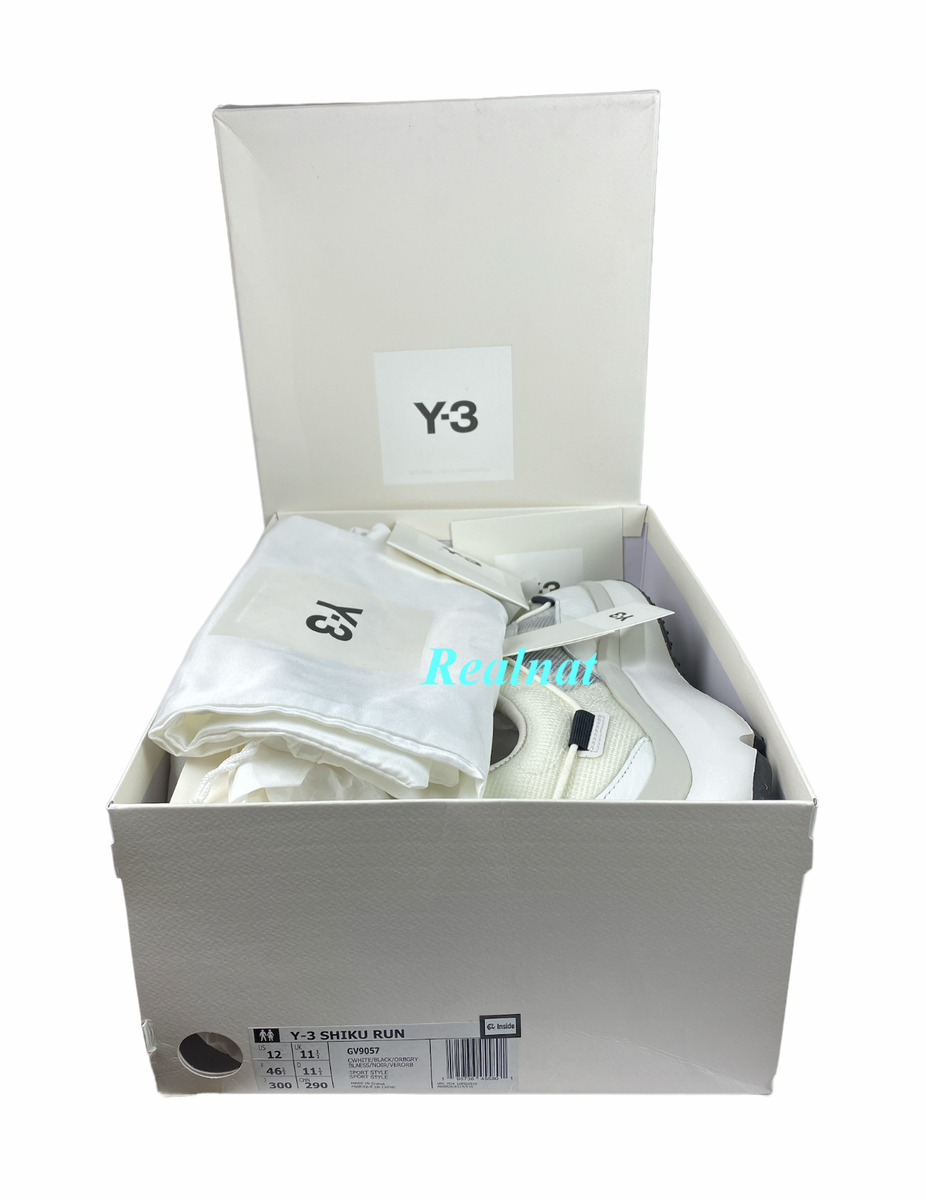 ADIDAS Y-3 YAMAMOTO BLACK & WHITE SHIKU RUN GV9057 NEW SHOES BOX