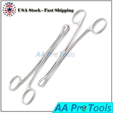 2 Body Piercing Forceps Slotted Un-slotted Ear Nipple Belly Nose Tongue Lip
