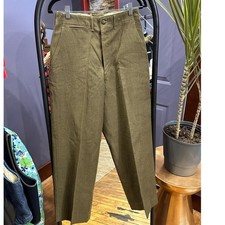 WWII U.S. Army Field Trousers Wool 1945 Pattern W30 L29 Vintage Military Pants