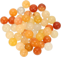 45 StüCk 6Mm Naturstein Perlen Gemischtes Gelb, Runde Aventurin Edelstein Perlen