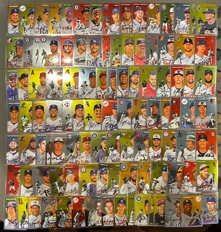 2023 Topps Chrome Platinum Anniversary Baseball Card Lot  W RCs 126 Card Lot