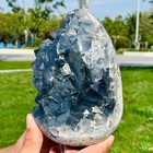 6.09LB Natural blue crystal cave quartz crystal cave mineral specimen — photo 2