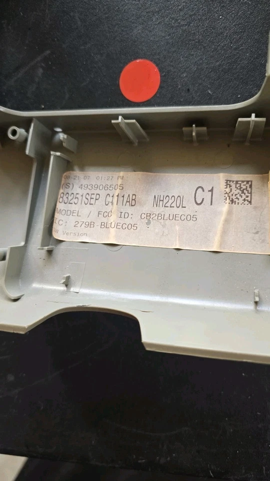 B9 04-06 ACURA TL CONSOLA SUPERIOR DELANTERA DOMO MAPA MOLDURA TECHO DOMO TL850072 BRONCEADO Foto 3 de 4