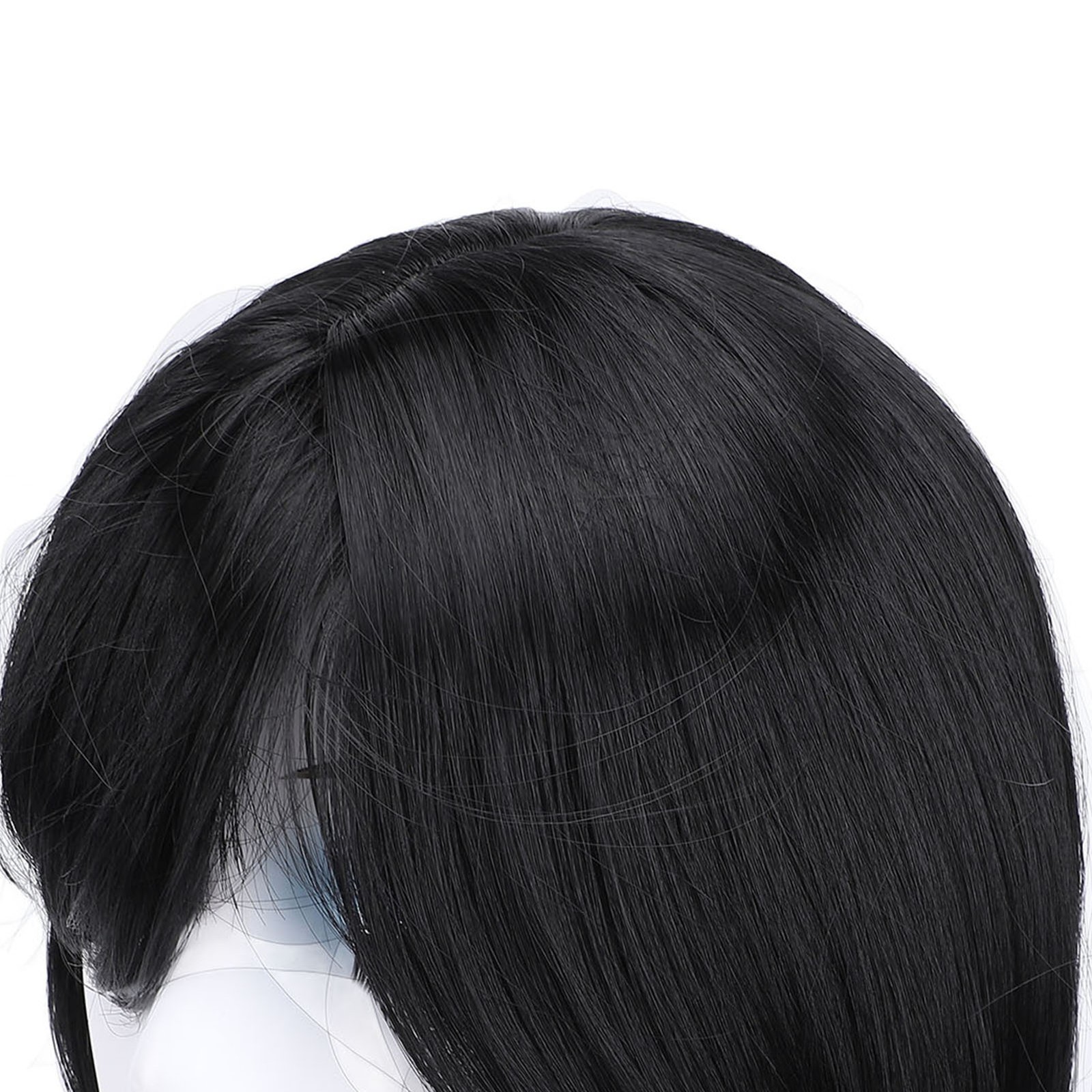 Black Bob Wig Straight Bob Wig High Temperature Resistant Soft For Parties.