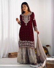Pakistani Lawn Anarkali Salwar Kameez Plus Size Designer Suit Kurta Women Dress