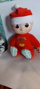 Cocomelon Plush doll with 15” Santa cap