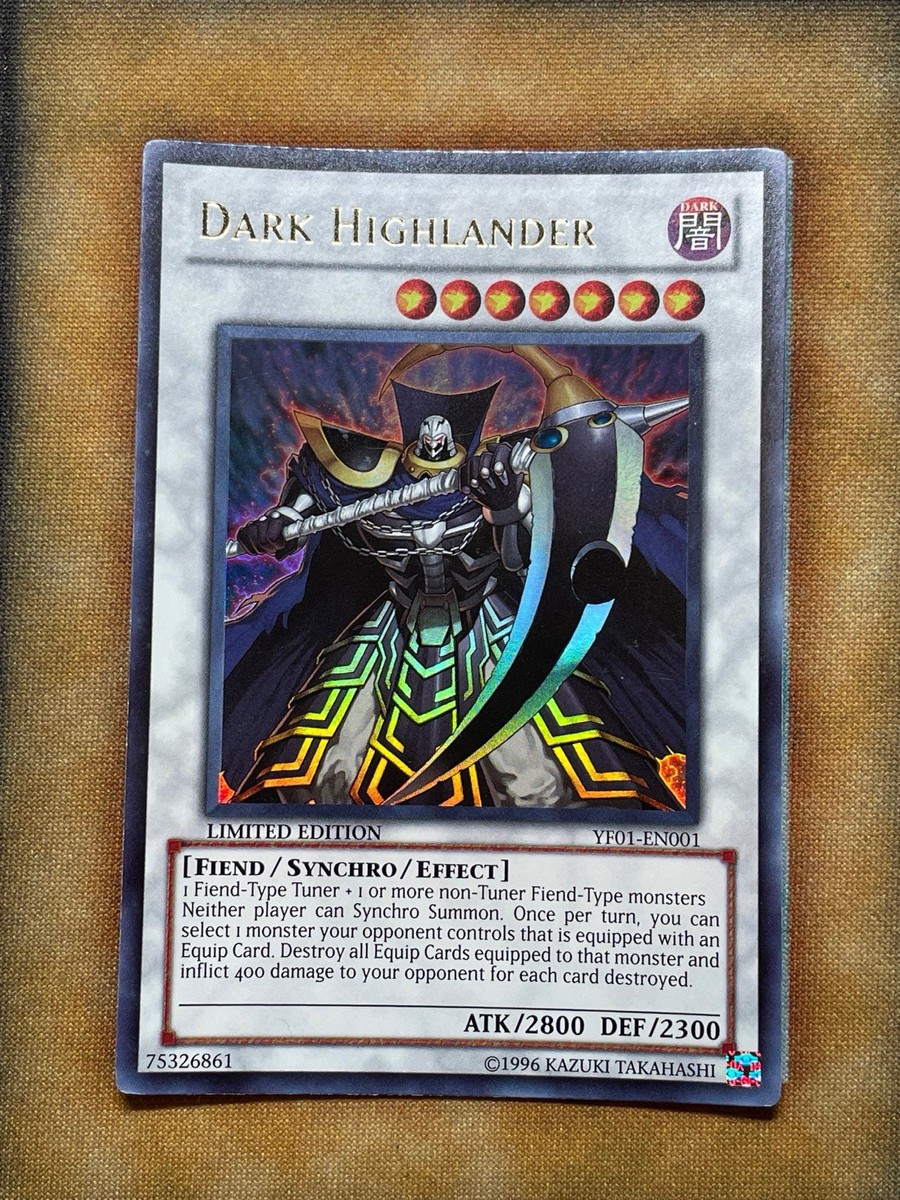 Yugioh Dark Highlander YF01-EN001 Ultra Rare Limited Edition LP