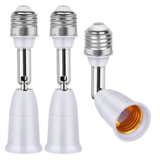 3 Pack Light Socket Extender, E26/E27 4.5 Inch Extension,...