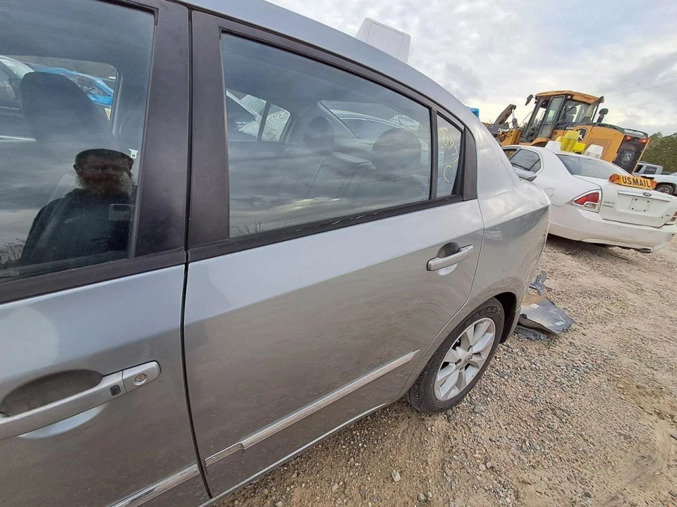 2012 Nissan Sentra Driver Rear Door Shell Electric Gray Used Local Pickup Only - Image 3 of 4