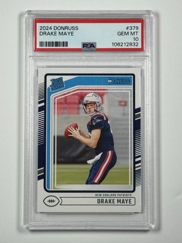 2024 Donruss Drake Maye Rated Rookie GEM MT 10
