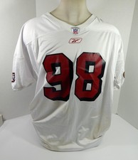 2002 San Francisco 49ers Julian Peterson #98 Game Used White Practice Jersey 9