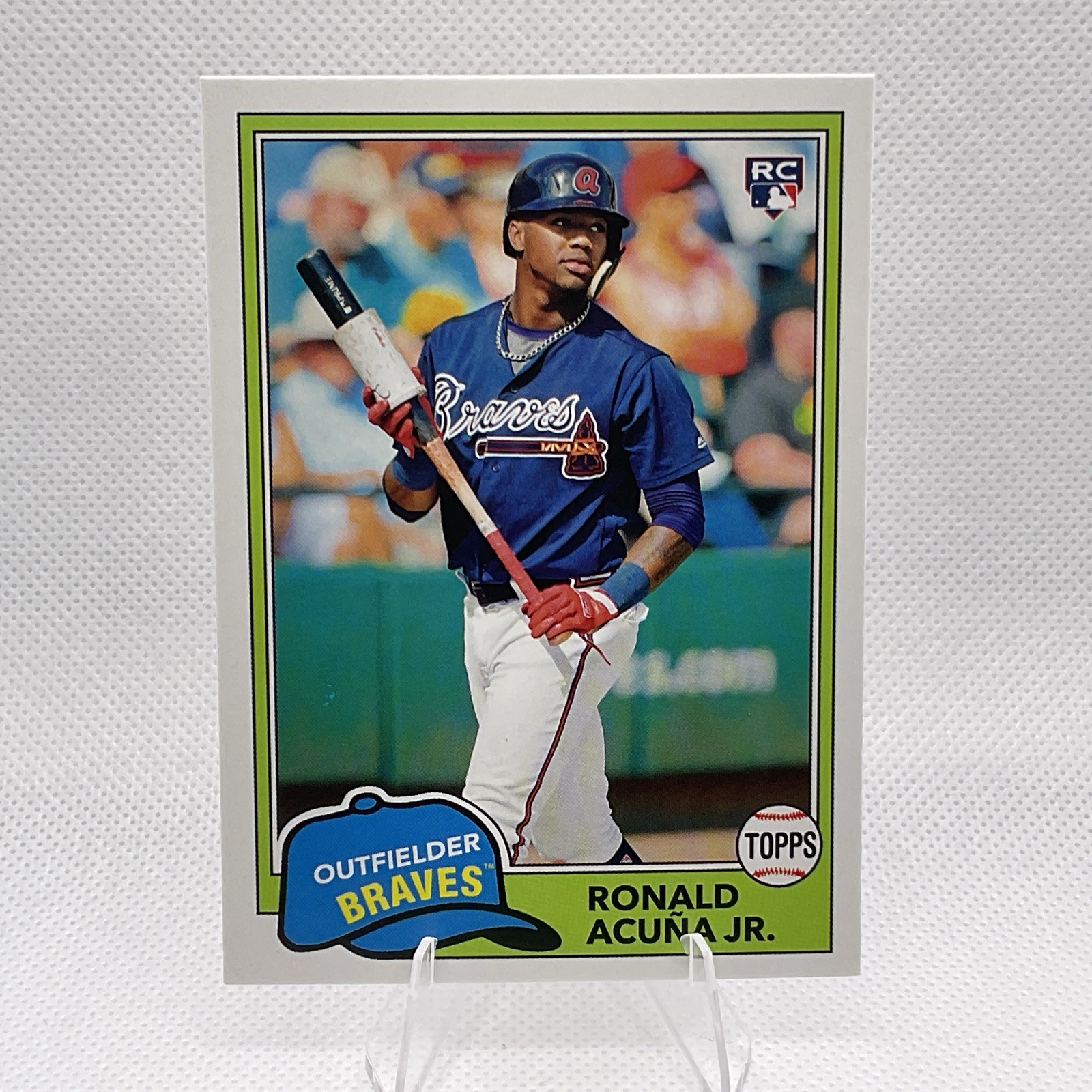 2018 TOPPS ARCHIVES MLB BASEBALL RONALD ACUNA JR #212 ROOKIE ATLANTA BRAVES RC