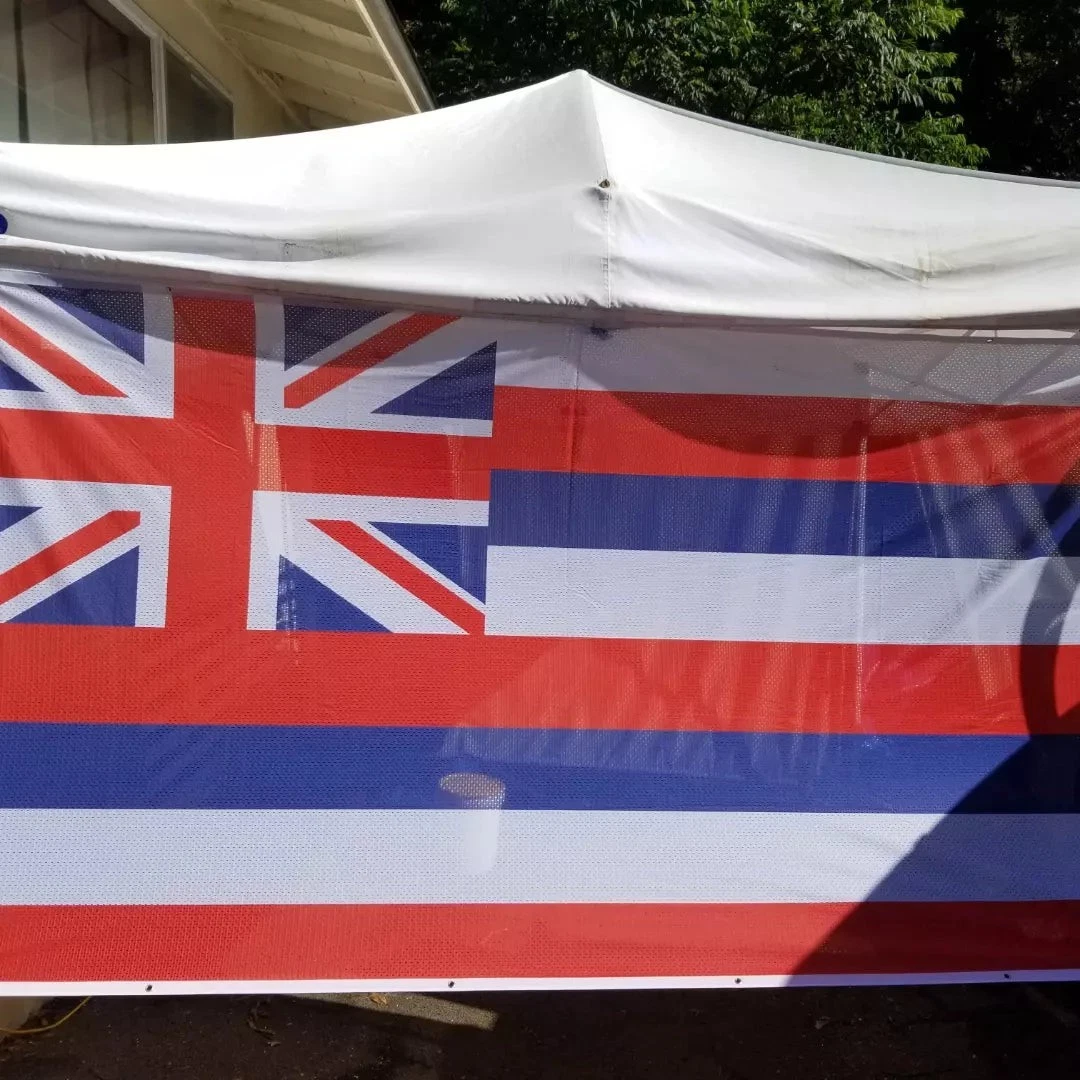 Hawaiian Flag Mesh Tent Side