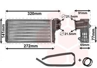 VAN Wezel WäRmetauscher, Innenraumheizung 40006199 FüR Peugeot