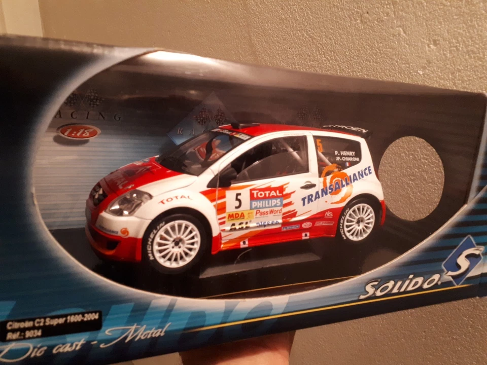 CITROEN C2 SUPER 1600 scala 1/18 SOLIDO nuovo - Immagine 2 di 4