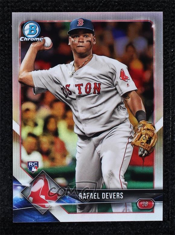 2018 Bowman Chrome Refractor 366/499 Rafael Devers #8 8k3