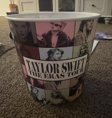 Taylor Swift The Eras Tour Multicolor popcorn bucket, Stackable Photo Collage