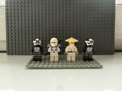 LEGO Ninjago Lot 2x Cole Digi njo0588 + Zane Titanium njo0185 + Wu njo0225