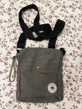 Borsello Converse Anni 90, Con Tracolla, Grigio gessato, Interno Vellutato