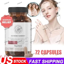 Happy Mammoth Hormone Harmony Natural Hormonal Support for Women 72 Capsules HOT