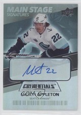 2021-22 Upper Deck Credentials Main Stage Signatures Mason Appleton Auto 18qm