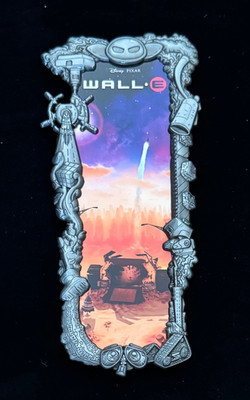 Disney Artland Wall-E Gray Toned Framed 6'' Pin Ben Harman LE 125 Eve M-O