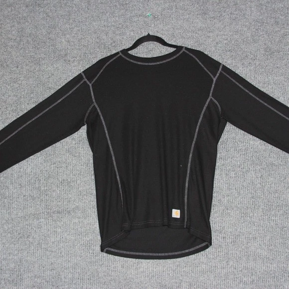 Camisa Carhartt Force Para Hombres Manga Larga Térmica Capa Base Negra Talla XL Foto 2 de 4