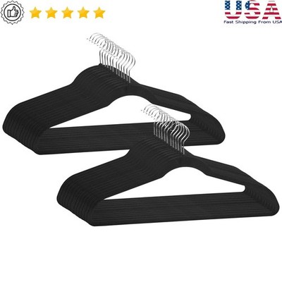 Extra Wide Velvet Hangers 6 Pack Non Slip Durable Clothes Hangers Coat Storage
