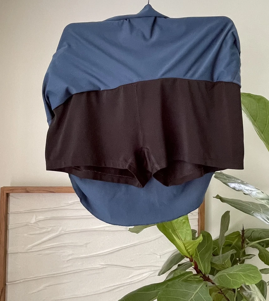 Mujer CHAMPION Azul Todo Clima Falda Skort Pantalones Cortos Golf Tenis Talla Mediana M Foto 2 de 4