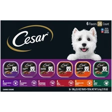 Cesar Wet Dog Food Classic Loaf in Sauce Grilled Chicken, Filet Mignon, Porte...