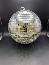   8" Glass Mirror Disco Ball with Hanging Ring NEW