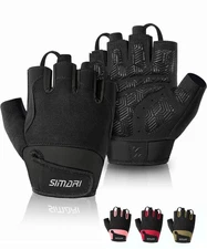 SIMARI Breathable Workout Gloves, Padded Grip, Size M for Gym  Weightlifting