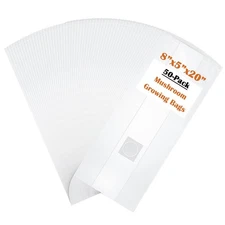 50-Pack Autoclavable Mushroom Growing Bag Bulk with Microporous Filter Patchs...