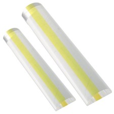 2 Pcs Transparent Magnifying Ruler Reading Magnifier for Books Bar