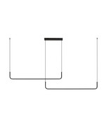 Nova Luce Strita Pendelleuchte Schwarz HöHenverstellbar Dimmbar 42W 3200K