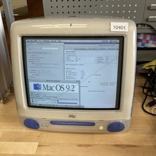 Apple iMac G3 Indigo M5521 OS 9.2 PowerPC G3 350MHz 192MB RAM 7.5 GB HDD