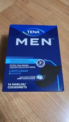 TENA Men Active Fit Protective Shield Light Extra Thin 3X (14 Pads Per Box) New