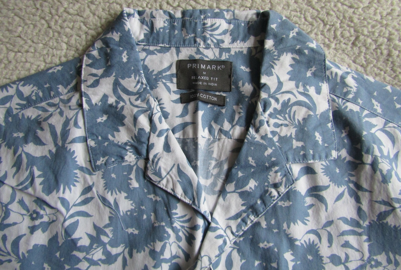 Men's Kem Cotton Short Sleeve Patterned Shirt Medium Brand New With Label image 2
